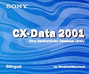 [��Ł��V�ňڍs2002.1.18] {�戵�����i-SONY�f�[�^�u�b�N} CD-ROM�� CX-Data2001